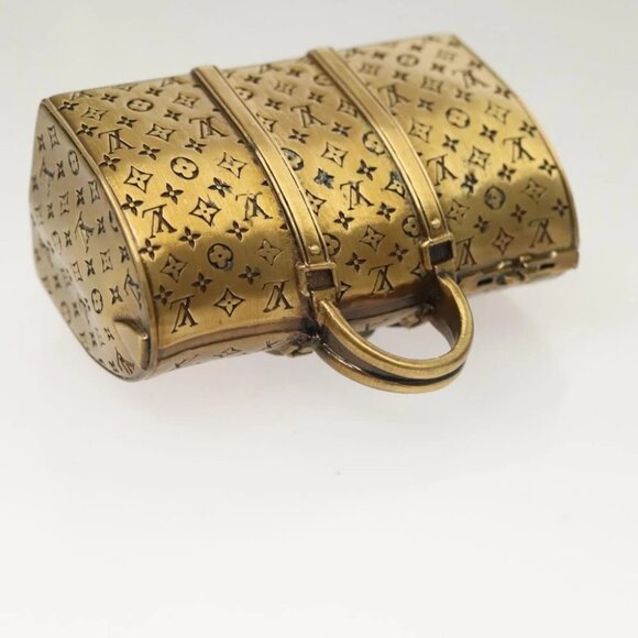 LOUIS VUITTON Paper weight metal Gold LV - Picture 6 of 14